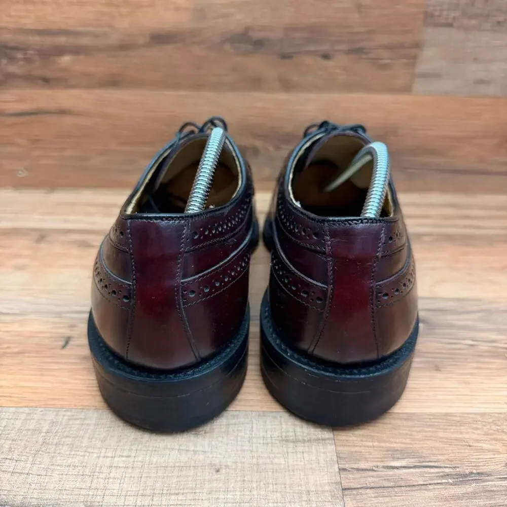 Bostonian Impression Men's size 8 Brown Leather Wingtip Brogue Formal Business